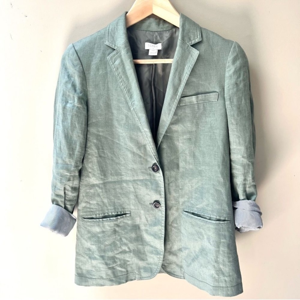 J. Crew Women's Green Blazer